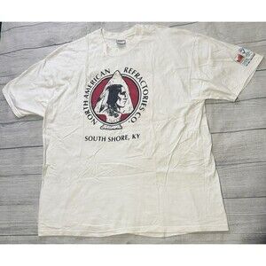 Vintage North American Refractories Company Graphic T Shirt NARCO Size 2XL Rare
